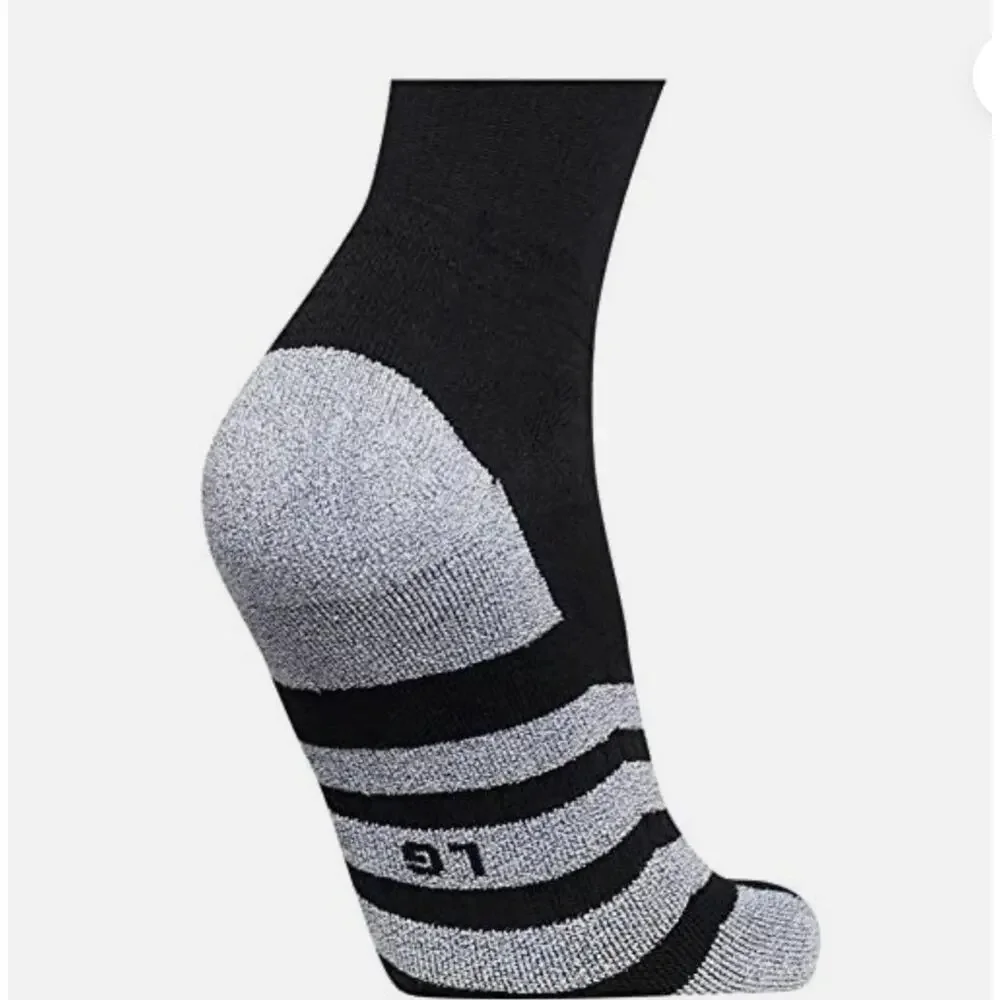 ADIDAS 5-Star Team Crew Socks Mens 9.5-12 Large White Black Cushioned Practice